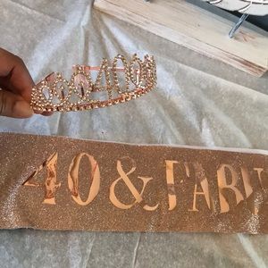 40 & fabulous Crown and sash